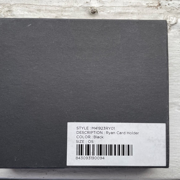 💳💳 NWT SATURDAYS NYC RYAN CARD CASE LEATHER BLACK - Picture 6 of 6